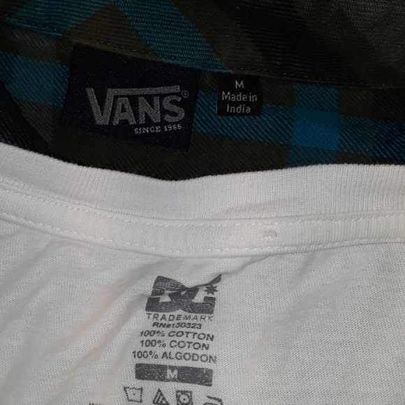 DC Tshirt and Vans Flannel both Sz. Med. - Picture 7 of 8